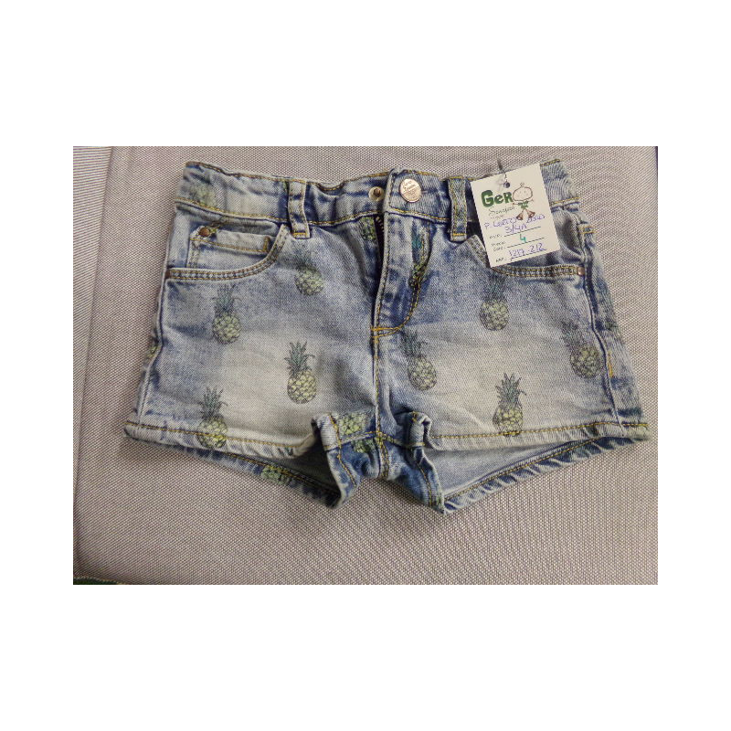 Pantalón corto piñas tallas 3-4 años. Segunda mano