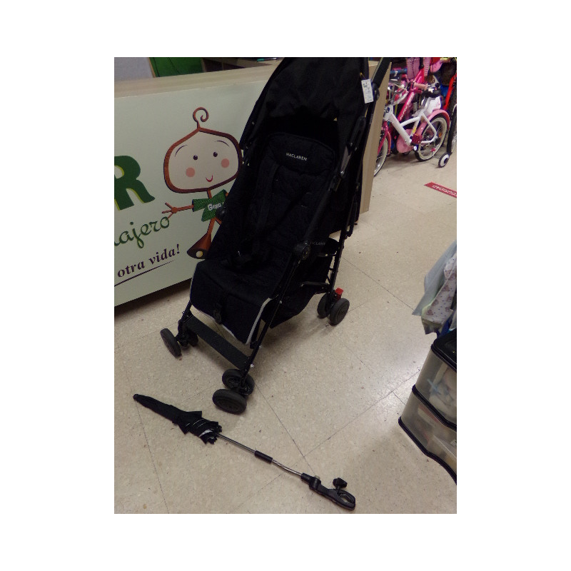 Silla Maclaren Quest con plástico y sombrilla. Segunda mano