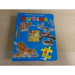 Libro con 6 puzzles. Animales. Segunda mano