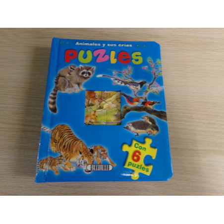 Libro con 6 puzzles. Animales. Segunda mano