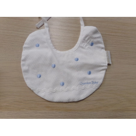 Babero piqué. Sin uso