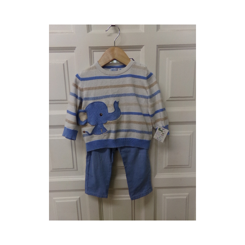 Pantalon y jersey talla 12 meses. Mayoral. Segunda mano