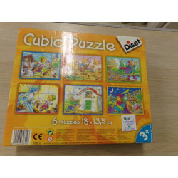 6 Puzzles de cubos. Segunda mano