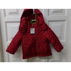 Chaquetón rojo Zara talla 2-3 años. Segunda mano