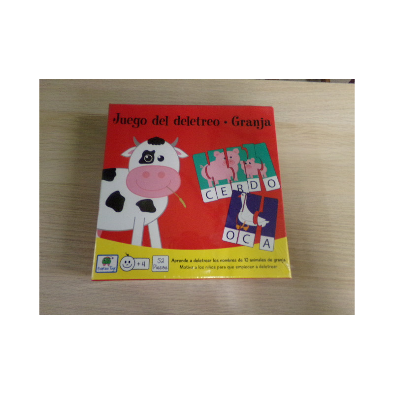 Juego del deletreo. Granja. Segunda mano