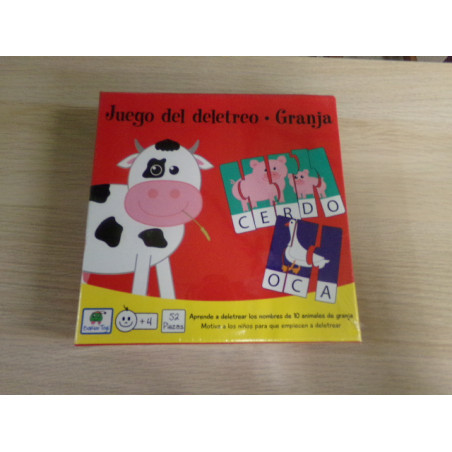 Juego del deletreo. Granja. Segunda mano