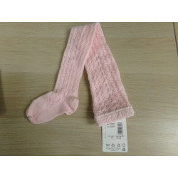 Leotardo rosa calado talla 0. A estrenar