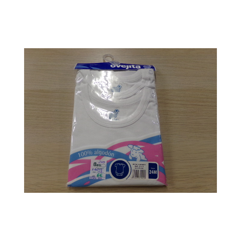2 Bodys Manga corta talla 24 meses. A estrenar