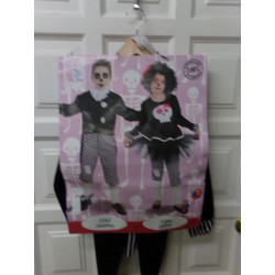 Disfraz esqueleto talla 7 años. Segunda mano