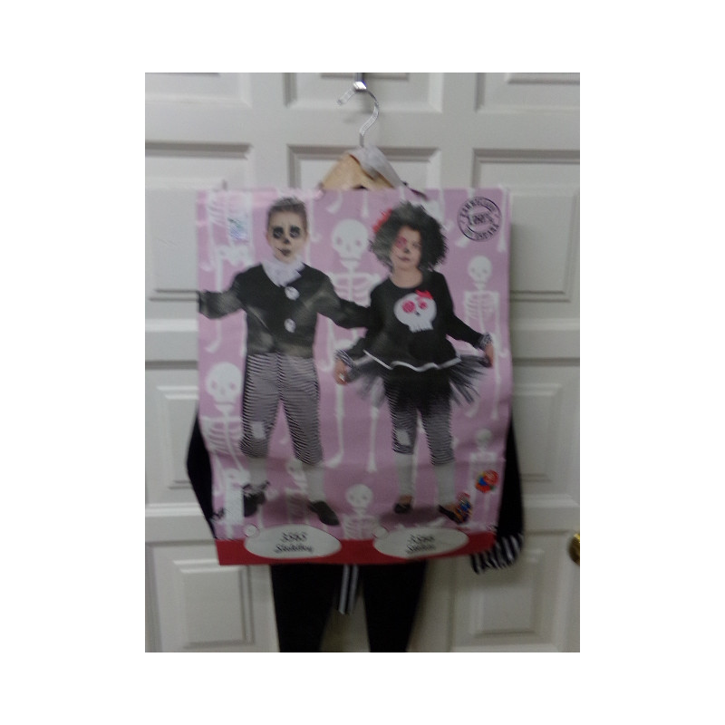 Disfraz esqueleto talla 7 años. Segunda mano