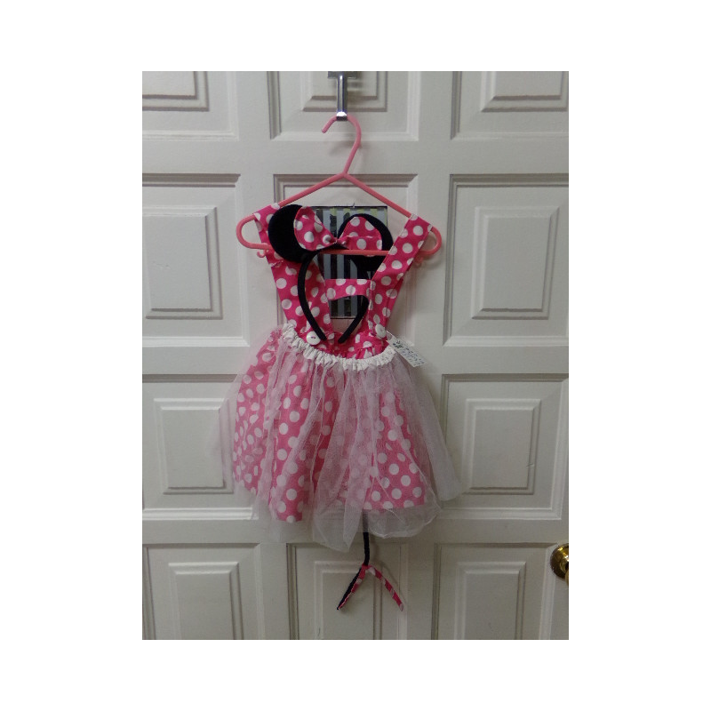 Disfraz Minnie con diadema. Talla 2-3 años. Segunda mano
