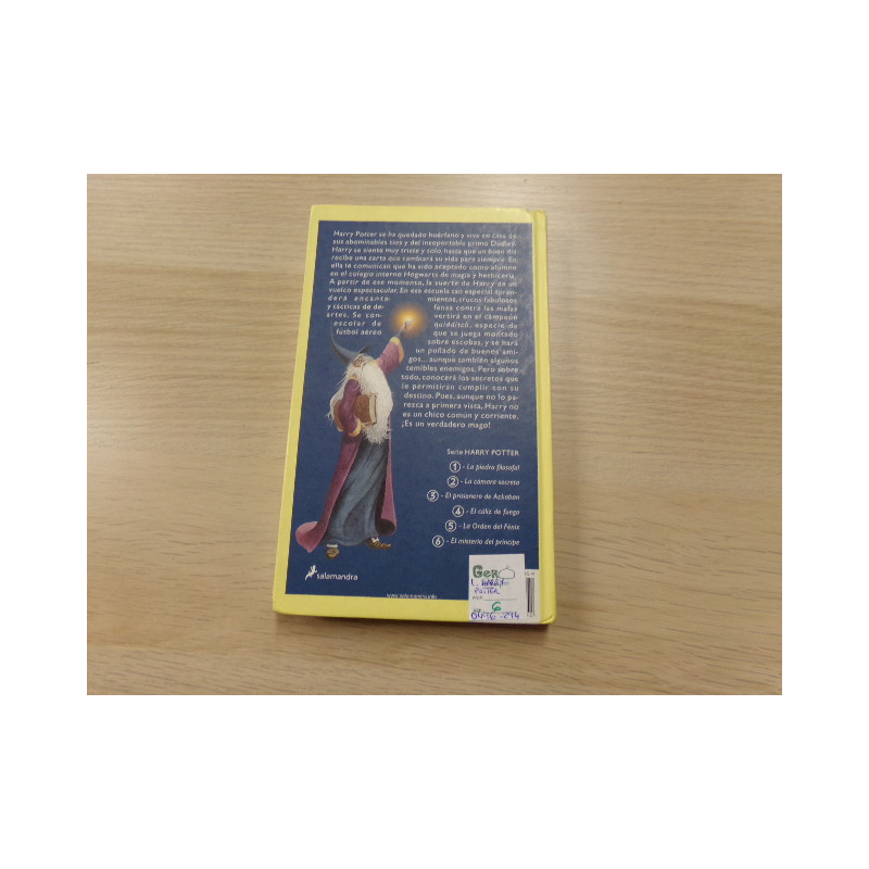 Harry Potter y la piedra filosofal. Segunda mano