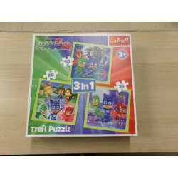 Puzzle 3 en 1 PJMASKS. Segunda mano