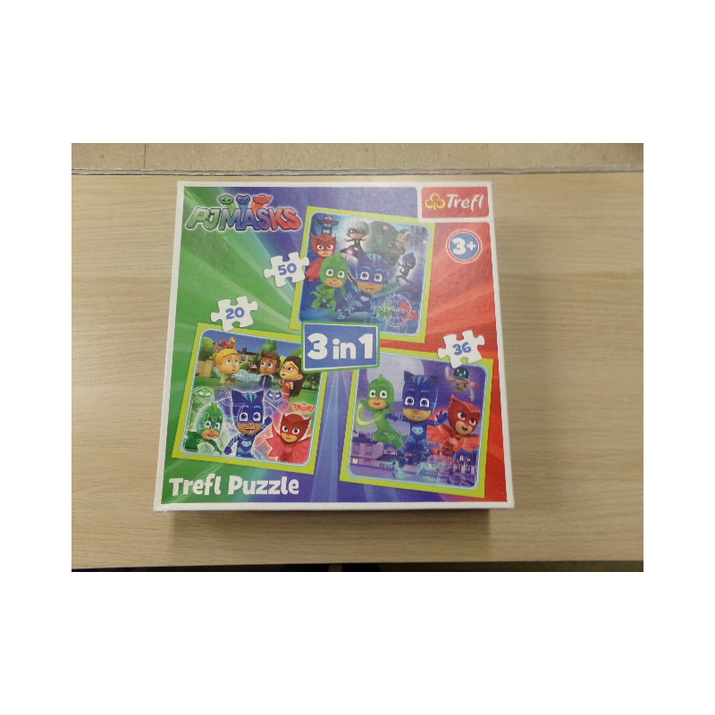 Puzzle 3 en 1 PJMASKS. Segunda mano